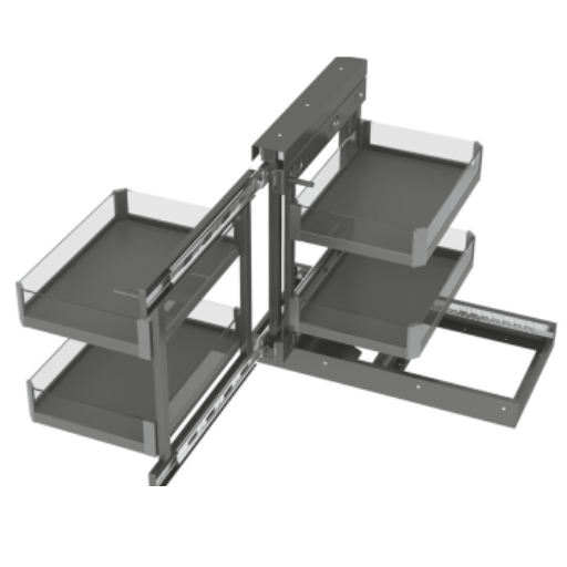 Placeholder second image for kitchen pull-out drawer with chrome basket